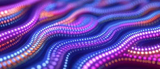 Vibrant waves of colorful light create a mesmerizing abstract background, perfect for digital art and modern design projects.