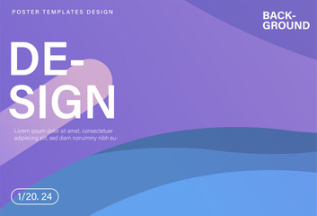 Abstract blue color background templates design