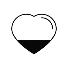 heart vector icon stock illustration