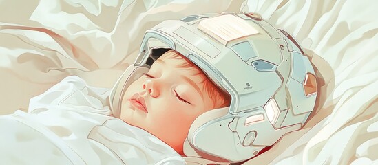 Craniosynostosis helmet and pillow designed for infants with flat head syndrome addressing skull shape deformities during sleep and promoting optimal positioning during tummy time