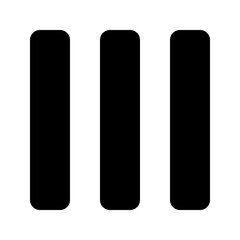 Three Vertical Bars Icon
