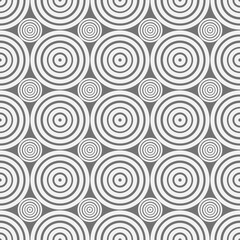 A unique seamless circle vector pattern with an endless monochrome striped background and curved elements. Icon sheets.