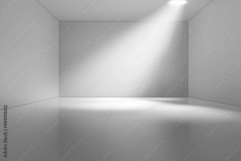 Poster minimalistic room with soft light, offering a serene space for creativity and inspiration. perfect f