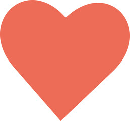 red heart, transparent background, heart, love, valentine, symbol, romance, day, red, vector PNG