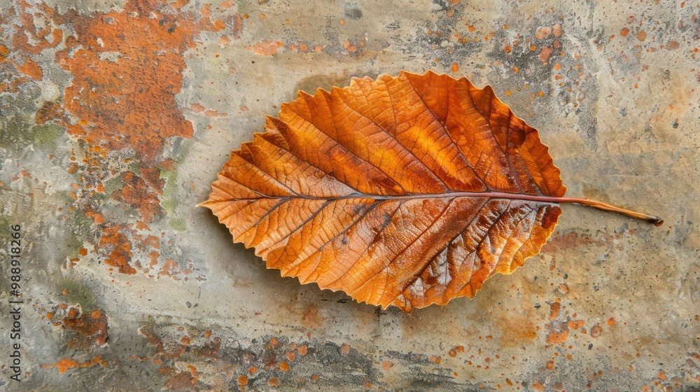 Poster abstract print of a beech leaf