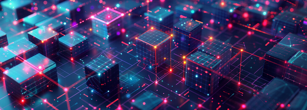 Electric blue glow stars abstract background for futuristic technology design