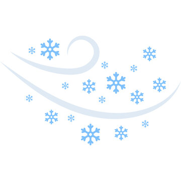Wind Blowing Snowflakes