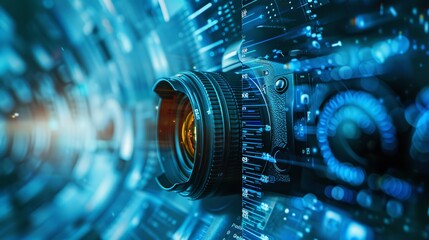 World Photographer Day illustration with graphic icons