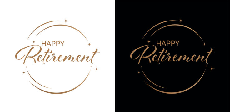 happy retirement text	