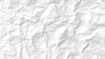 Paper texture Crumpled White. Top view.