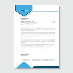 Modern business and corporate letterhead template design