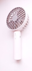 Electric portable fan isolated on a white background
