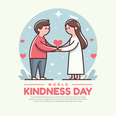 World Kindness Day with Humanity social media post banner template