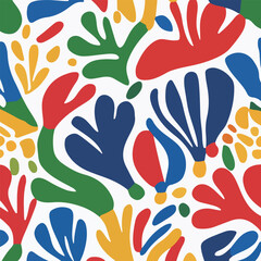 Obraz premium Abstract colorful shapes pattern（多个值）