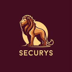 Lion Elegant Mascot Logo Template