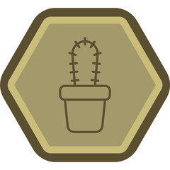 Cactus Vector Icon Design