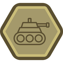 Tank Vector Icon Design