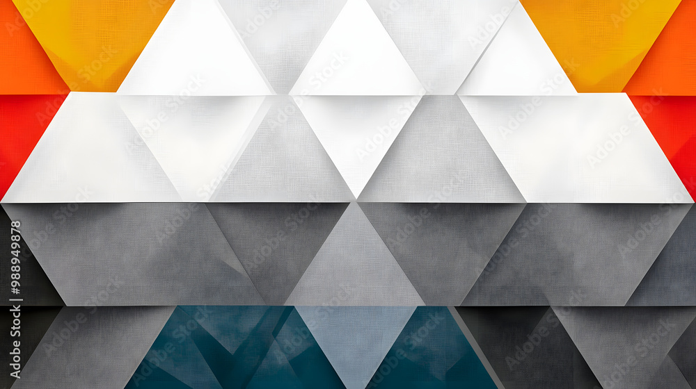 Poster triangle pattern background on transparent, png. geometric pattern background. triangles on transpar