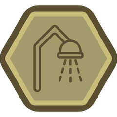 Shower Vector Icon Design