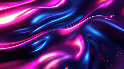 Obraz premium Abstract Blue and Purple Liquid Waves