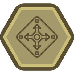 Navigation Arrow Vector Icon Design