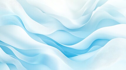 Obraz premium Beautiful white and light blue gradient background with abstract flowing waves, perfect for eco-friendly and nature-themed visual projects