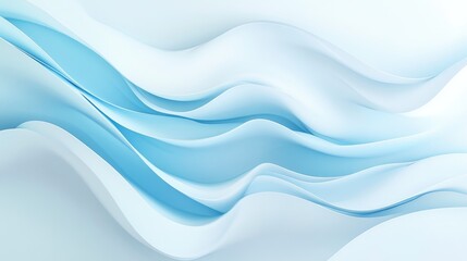 Stunning white-light blue gradient with dynamic flowing waves, adding a vibrant, fresh touch to your nature-themed and eco-friendly designs