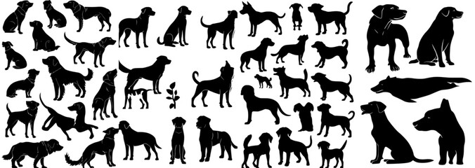 These silhouettes can be used as logos, web icons, mascots, signs, or any other design you choose.