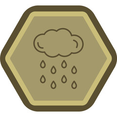 Rain Vector Icon Design
