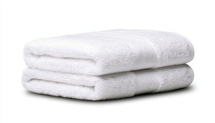 A neatly folded soft cotton towel