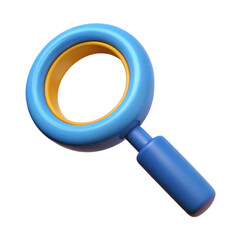 magnify icon zoom icon search icon find icon 3D illustration png