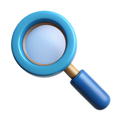 magnify icon zoom icon search icon find icon 3D illustration png