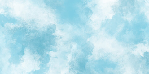 blue sky with Textured cloud, Abstract blue isolated on white background. Inspiring Views of Fluffy Clouds Blue Sky Background. Bright and enjoy with the sky refreshing Clearing day and Good weather.	