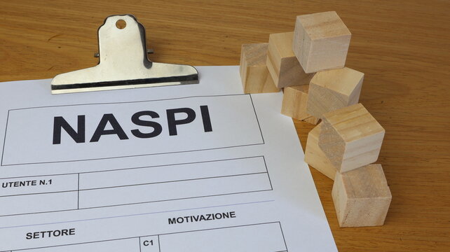 Assicurazione sociale NASPI con modulo di iscrizione.