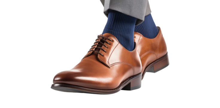 Businessman legs feet walking standing isolated on transparent background