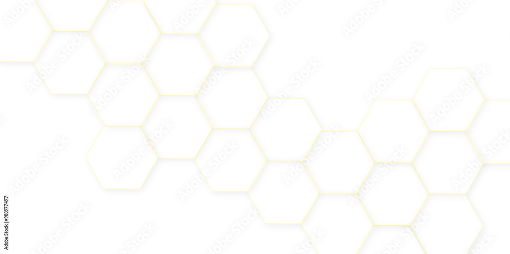 Poster abstract white hexagon concept background. seamless pattern with hexagon. hexagonal white hexagons h