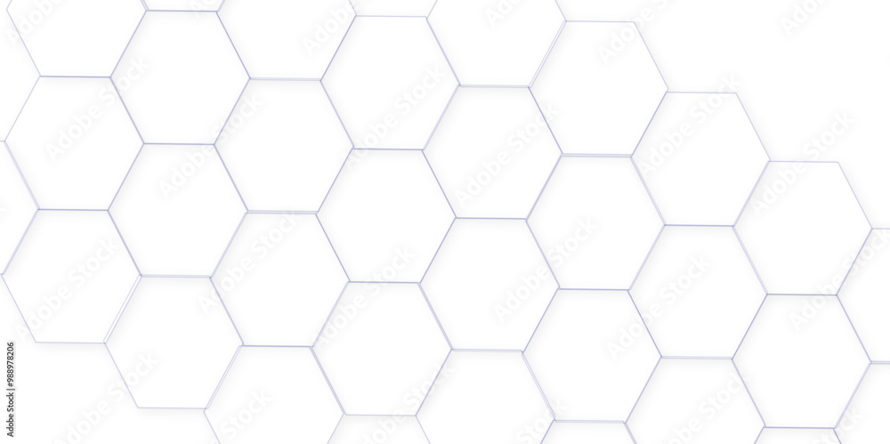 Poster abstract white hexagon concept background. seamless pattern with hexagon. hexagonal white hexagons h