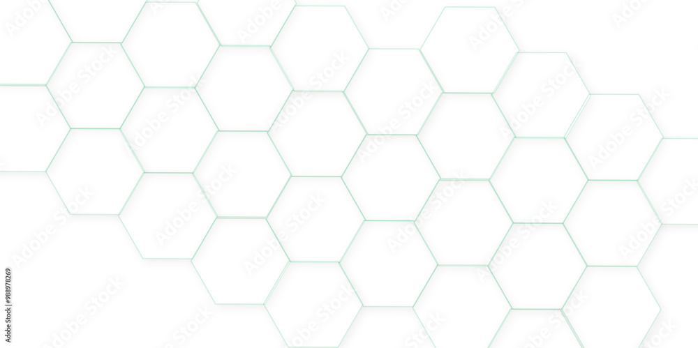 Poster abstract white hexagon concept background. seamless pattern with hexagon. hexagonal white hexagons h