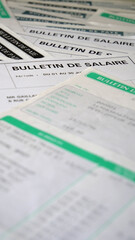 Bulletin de paie, bulletin de paye, fiches de salaire