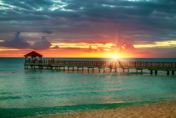 Tropical carribbean beach