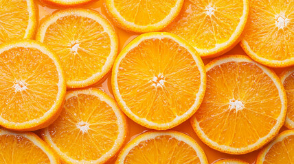 Fototapeta premium Beautiful background of orange slices