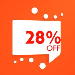 percentage discount label