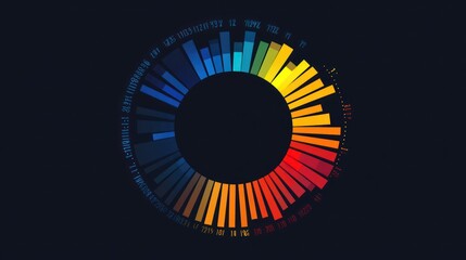 Colorful Circular Data Visualization
