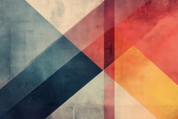 Fototapeta premium Abstract Geometric Shapes on a Textured Surface