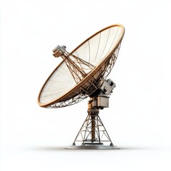 Satellite dish on a white isolated background.