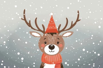 Fototapeta premium Reindeer safaris and hot winter tours in Lapland’s snow-filled, festive landscapes.