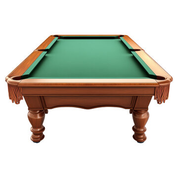 recommend clip art: Pool Billiards Table front view full length isolated on white background
