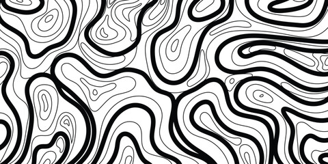 Fluid Topography: Modern Abstract Wave Lines