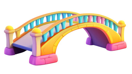 Cartoon Colorful Bridge.