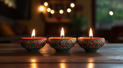 Indian Diwali holiday background. 